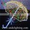 High quality LED 3D motif umbrella light Holiday decoration