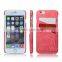 Fashion PU CROCO Mobile Phone Case Cover for IPhone 6 Brown Leather Casing With Two Card Slots