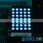 1.2 inch 5*7 elevator dot matrix led display with blue color