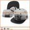 Flat Visor PU Leather Brim Hip Hop Snap back Cap Hats