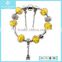 Fashion Elegant Costume Lovely Yellow Bead Bracelet Jewellery Wholsale