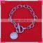 Metal bracelets manufacturer, with stone pendant new models bracelets