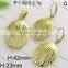 New Arrival Oval Shape Dubai 18k Gold Jewelry Set