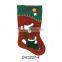 18" Non-woven christmas stocking with lovely animal design