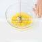 Stainless Whisk Stirrer Mixing Mixer Egg Beater Foamer Rotate Hand Kitchen Tool D01