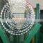 BTO-22 hot dip galvanized blade razor wire high security fence top rolls outside diameter 760mm