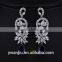 Wholesale Stock Small Order Fashion Women Long Style Hollow Flower Zircon Earrings