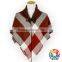 Wholesale Blanket Scarf Check Print Shawl Warm Cotton Cape Shawl