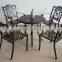 outdoor new style garden cast aluminum dinning chair and table in patio