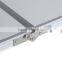 450111 Adjustable Folding Trestle Table Picnic With Portable Carrying Handle 4ft