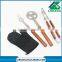 Stainless steel bbq grill tools set with glove and apron