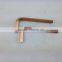 Be-Cu copper brass sparkless hex key,nonsparking hand tools,nonmagnetic hardware tools,17mm 19mm....70mm