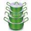 5pcs 7pcs satin aluminum pot cookware set