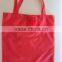 Fashion rose shape folding shopping bags new design polyester handle bags hot sale rose shopping shoulder bags