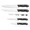 A3373 High Quality Cast Stainless Steel Bolster "V" Shape Ground Blade 5pcs Stainless Steel Knife Set