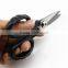 Black Thick Handle Small Sharp Fishing Scissors
