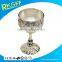 Factory price zinc alloy silver plated goblet Jerusalem kiddush cup