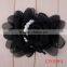 Multicolor garment accessory pearl chiffon flower applique
