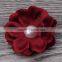 small fabric flower clip for kids hair accessories