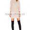 2016 hot sale light pink girls cheap sweater dresses wholesale