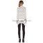 New fashion blank 100 cotton stripes tall t shirts custom tee shirts