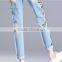 zm35756a women summer outdoor denim pants latest design jeans pants for girl