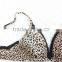 Leopard grain fashion spandex bra sexy bra underwear custom bra manufacture
