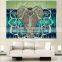 Hot Indian Bohemian Tapestry Elephant Peacock Boho Wall Hanging Carpet Bedspread Beach Picnic Blanket Pad 130x150cm/153x203cm