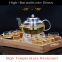 Wholesale handmade 600ML,800ML Tempered Glass Tea & Coffee Pot Tea Maker Infuser With Stainless Steel Basket