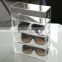 Cheap Transparent Arcylic Sunglasses Eyewear Display Drawers Case