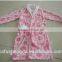 Changshu wholesale high quality 3D printed coral fleece bathrobe/night dress