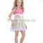 New arrival girls floral dress fashion custom printed children dresses 2017