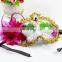 2015 Colorful flower venetian masquerade half face mask carnival dress ball eye mask sexy party mask