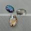 capri blue jet flat back oval stone sew on rhinestones pujiang crystal manufacturer