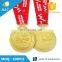 Customer logo cheap custom gold plated metal medal produce