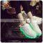 Wholesale led shoelaces for hip hop shoes color flashing glow in the dark led shoe