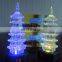 led acrylic tower christmas decoration light