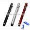 4 in 1 Capacitive Stylus Styli and Ball Point Pen with Red Laser Presentation Pointer and LED Torch Light for Apple iPad, iPhone