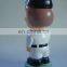 Plastic baseball bobble head figure