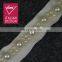 New fancy white ribbon beaded pearl sewing lace trim