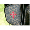Black and red color leopard grain PU leather golf stand bag
