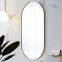 Customized brass oval mirror Nordic bathroom mirror golden bathroom mirror modern minimalist dressing mirror entrance mirror