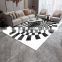 Geometric Design Fancy Floor Rug Fireplace Mat Tufted Carpet Living Room
