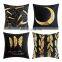 Gold Stamping Soft  Decorative Outdoor Square velvet  Cushion Cover for Sofa