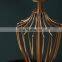 Korean modern hotel family bedroom table lamps creative metal base cotton LED reading lamp