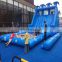 Giant inflatable pool slide/tropical inflatable water slide with pool for kids and adults