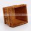 Accept custom square vintage wooden flower crate,silk printing antique crate