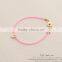2015 fashion jewelry seed bead bracelet with alloy letter charm bracelet