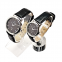 Stainless Steel Man Watches Lady Water Resistance Genuine Leather Quartz Watch