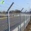 Plastic vinyl coated diamond chain link mesh fence with post